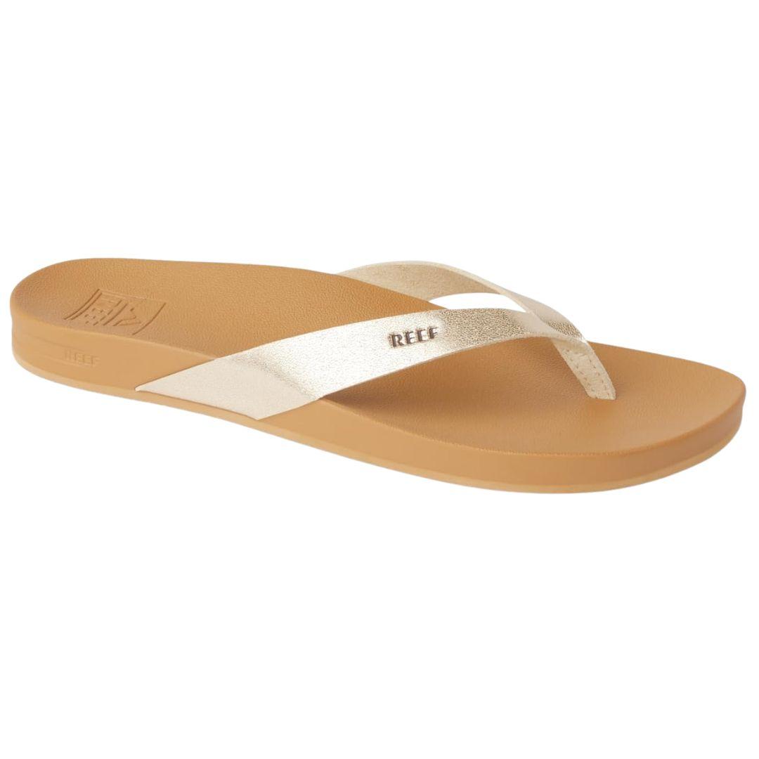 Reef Women's Cushion Court Cloud Sandals - Tan/Champagne